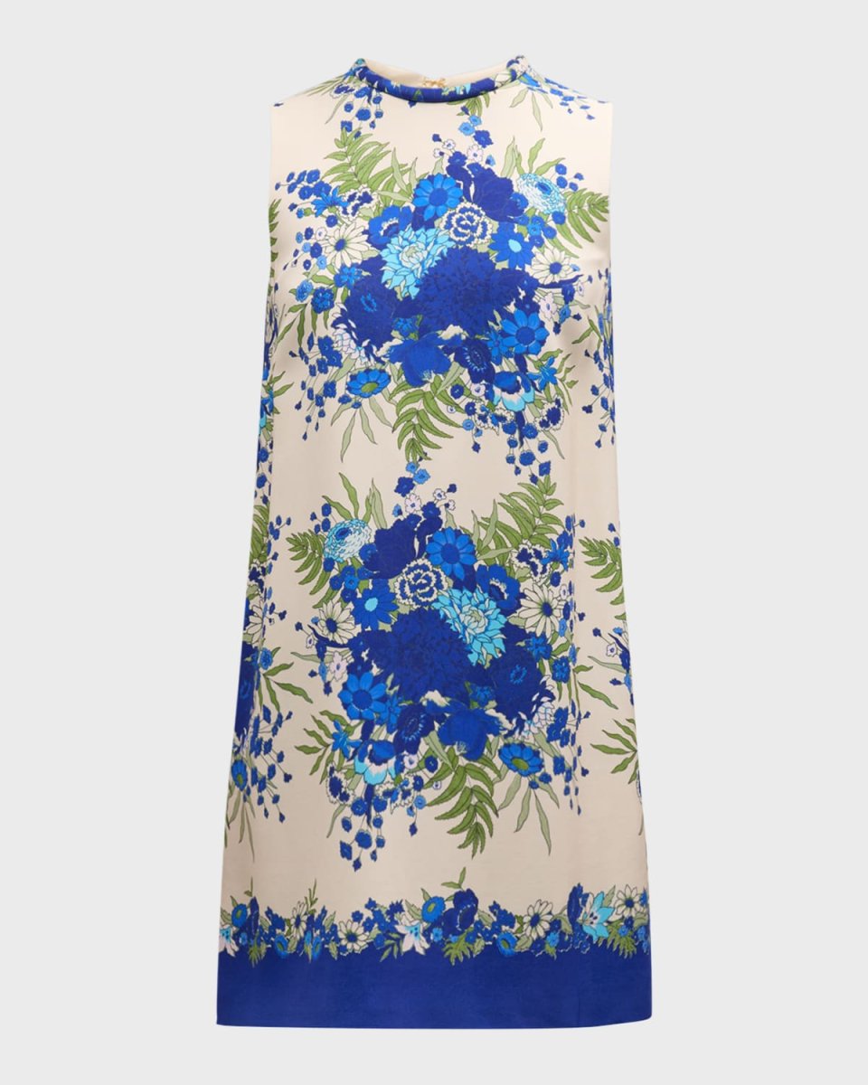 Mackenzie Sleeveless Floral Mini Shift Dress